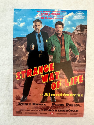 STRANGE WAY OF LIFE - Original Movie Postcard 4"x6" MINT 2023 Pedro Pascal Ethan Hawke