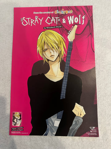 STRAY CAT & WOLF -  11"x17" Original Poster NYCC 2023 MINT Yen Press Miyuki
