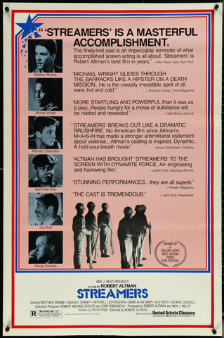 STREAMERS -  27"X41" Original Movie Poster One Sheet ROLLED 1983 RARE Robert Altman