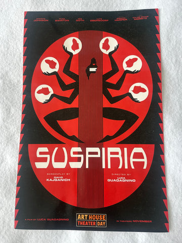SUSPIRIA - 11"x17" Original Promo Movie Poster 2018 MINT Luca Guadagnino RARE VERSION