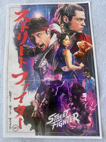 STREET FIGHTER - 12"x18" Original Promo Movie Poster 2026 MINT LE Noah Centineo