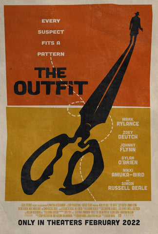 THE OUTFIT - 27"X40" D/S Original Movie Poster One Sheet 2022 Mark Rylance