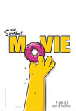 THE SIMPSONS MOVIE 13.5" x 20" Original Promo Movie Poster 2007 Homer B