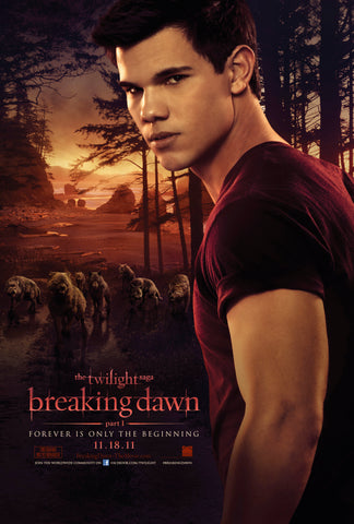 Twilight Breaking Dawn Part 1  - 11.5"x17" Original Promo Movie Poster MINT 2012 JACOB