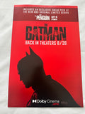 THE BATMAN 11.5"x17" Original Promo Movie Poster MINT 2024 Re-Release AMC Dolby