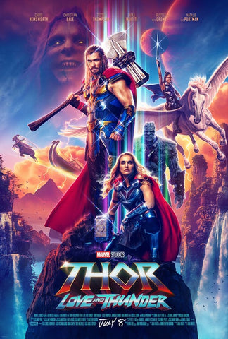 THOR LOVE AND THUNDER - 27"x40" D/S Original Movie Poster One Sheet 2022 Marvel