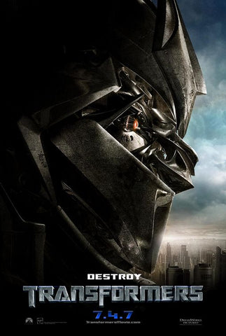 TRANSFORMERS - 13.5"x19.5" Original Promo Movie Poster 2007 DESTROY MINT
