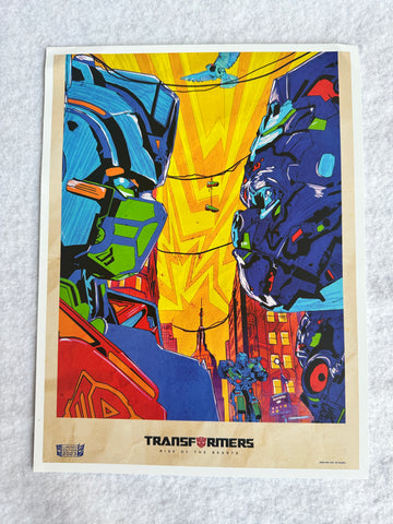 TRANSFORMERS RISE OF THE BEASTS 9"x12" Original Promo Movie Poster MINT 2023 LE B
