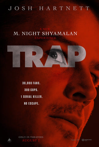 TRAP - 27"X40" D/S Original Movie Poster One Sheet 2024 Josh Hartnett Shyamalan