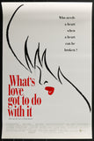 WHAT'S LOVE GOT TO DO WITH IT - 18"X27" Original Movie Poster 1993 TINA TURNER
