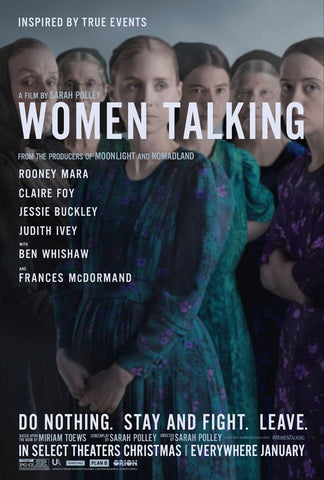 WOMEN TALKING - 27"X40" D/S Original Movie Poster One Sheet 2022 Rooney Mara