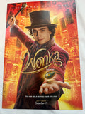 WONKA 13"x19" Original Movie Poster 2023 MINT Timothee Chalamet Scratch N Sniff