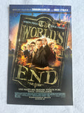 THE WORLD'S END - 11"X17" Original Promo Movie Poster 2013 MINT Cornetto Trilogy