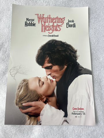 WUTHERING HEIGHTS - 11.5"x17" Original Promo Movie Poster MINT Jacob Elordi Margo Robbie 2026