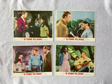 A TIME TO SING -  Original Movie Lobby Card Complete Set of 8 1968 11'x14" Hank Williams Jr.