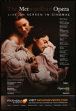 FATHOM MET OPERA - 27"x40" D/S Original Movie Poster One Sheet 2016-2017 Season