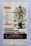RETURN OF THE PINK PANTHER 24"x41" Original Movie Poster One Sheet 1975 Trimmed Pete Sellers