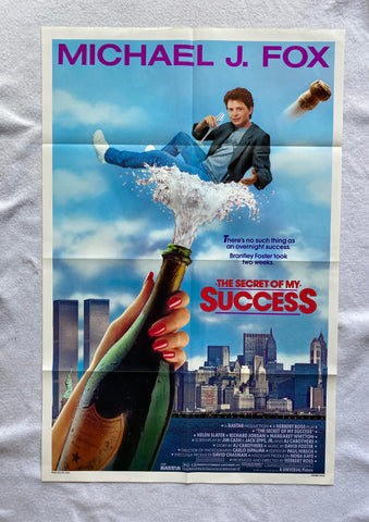 THE SECRET OF MY SUCCESS 27"x41" Original Movie Poster One Sheet 1987 Michael J. Fox