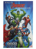 GEICO MARVEL AVENGERS 11"x17" Original Promo Movie Poster SDCC 2018 MINT Custom