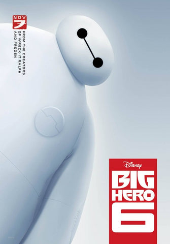 BIG HERO 6 - 27"X40" D/S Original Movie Poster One Sheet 2014 Disney Baymax