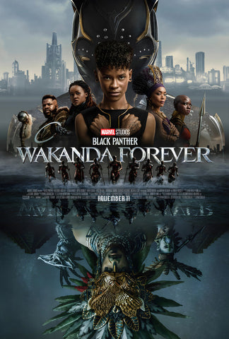 BLACK PANTHER WAKANDA FOREVER 27"X40" D/S Original Movie Poster One Sheet Marvel 2023