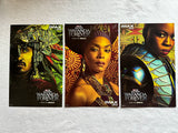 BLACK PANTHER WAKANDA FOREVER Set of 3 Original D/S Promo 11"x17" Movie Poster AMC IMAX MINT