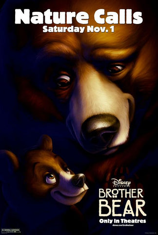 DISNEY'S BROTHER BEAR - D/S 27"x40" Original Movie Poster One Sheet 2003 ADV