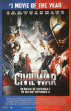 CAPTAIN AMERICA: CIVIL WAR - 26"x40" Original DVD Release Movie Poster Chris Evans Irons Man Marvel