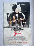 CRUELLA - 11"x17" Original Movie Poster 2021 DeVille Emma Stone Thompson DISNEY