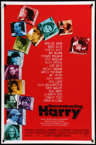 DECONSTRUCTING HARRY - 27"x40" D/S Original Movie Poster One Sheet WOODY ALLEN 1997