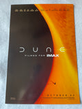 DUNE - 13.5"x20" Original Promo Movie Poster 2021 Imax Timothee Chalamet