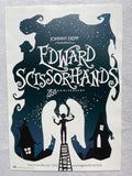 EDWARD SCISSORHANDS 25th Anniversary- 13"x19 Original Promo Movie Poster SDCC 2015 Tim Burton