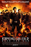 EXPENDABLES 2 - 13.5"x20" Original Promo Movie Poster 2012 Stallone Schwarznegger Willis Statham