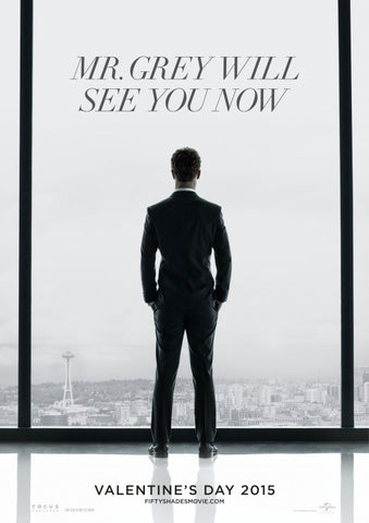 FIFTY SHADES OF GREY - D/S 27"X40" Original Movie Poster One Sheet 2015 Christian Grey