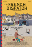 THE FRENCH DISPATCH Set of 4 - 13.5"x20" Original Promo Poster MINT Wes Anderson 2021 Timothee Chalamet