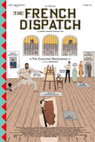 THE FRENCH DISPATCH Set of 4 - 13.5"x20" Original Promo Poster MINT Wes Anderson 2021 Timothee Chalamet