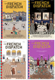 THE FRENCH DISPATCH Set of 4 - 13.5"x20" Original Promo Poster MINT Wes Anderson 2021 Timothee Chalamet