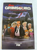GRIMSBURG - 12"X18" Original TV Poster MINT 2022 NYCC Fox Animation Jon Hamm