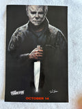HALLOWEEN ENDS 11"X17" Original Movie Poster MINT 2022 NYCC Embossed Bob Gleason