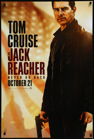 JACK REACHER NEVER GO BACK - 27"X40" D/S Original Movie Poster One Sheet Tom Cruise 2016