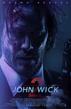 JOHN WICK 2 - 13.5"x20" Original Promo Movie Poster MINT Keanu Reeves 2017 B