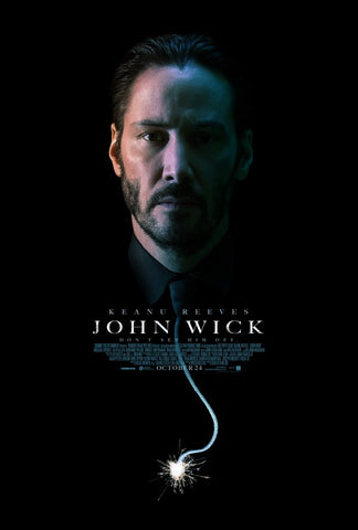 JOHN WICK - 13.5"x20" Original Promo Movie Poster Keanu Reeves 2014 Rare