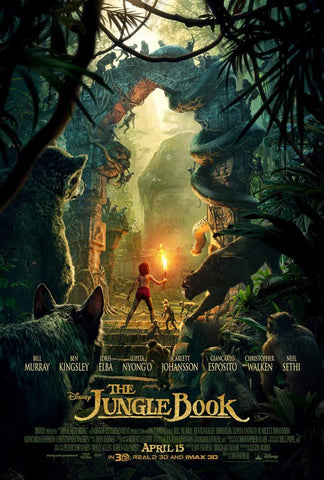 JUNGLE BOOK - 13"x19" Original Promo Movie Posters MINT Disney Bill Murray 2016