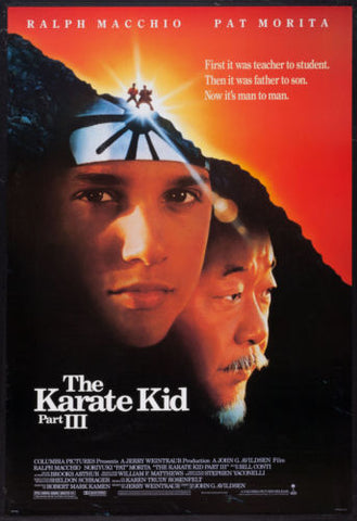 KARATE KID PART III (3) - 27"x41" Original Movie Poster One Rolled Ralph Macchio 1989