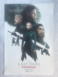 THE LAST DUEL 13"x19" Original Promo Movie Poster Cinemark 2021 MINT Matt Damon Ben Affleck