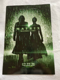 MATRIX RESURRECTIONS - 11.5"X17" Original Promo Movie Poster MINT Keanu Reeves