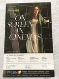The Metropolitan Opera 11"X17" Original Promo Movie Poster Fathom 2018 Summer Encore Season
