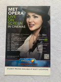 The Metropolitan Opera 11"X17" Original Promo Movie Poster Mint Fathom 2012-2013