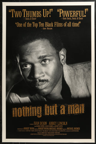 NOTHING BUT A MAN - 27"x41" Original Video Movie Poster 1964 Rolled Ivan Dixon