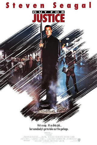 OUT FOR JUSTICE 27"x40" Original Movie Poster One Sheet Steven Seagal 1991